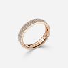 pave setting rose gold 1ct wedding ring