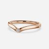 plan band ring rose gold