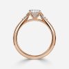 rose gold oval diamond engagement ring