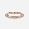 rose gold wedding ring 1ct