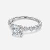 round diamond band wedding ring white gold