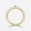 round shape diamond yellow gold