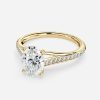 six prong yellow Cushion diamond shape engagement ring