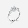 solitaire oval diamond white gold engagement ring