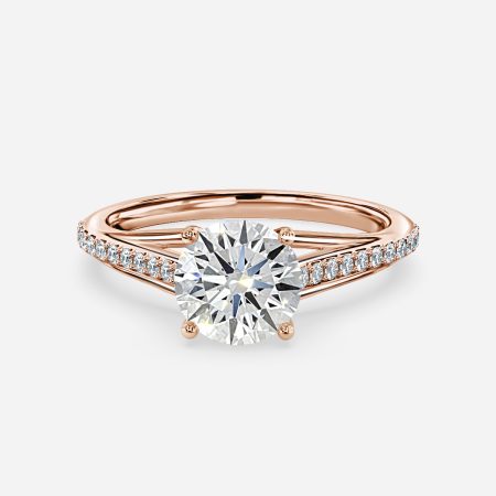 Heni Round Diamond Band Engagement Ring Heni Round Diamond Band Engagement Ring