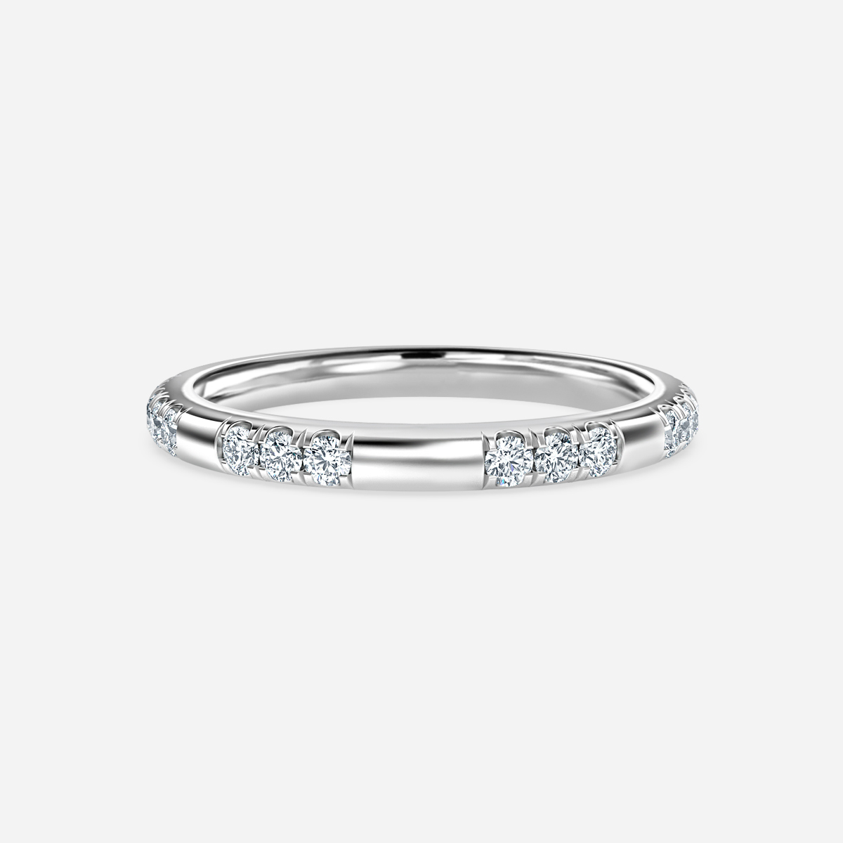 solitaire wedding ring white gold