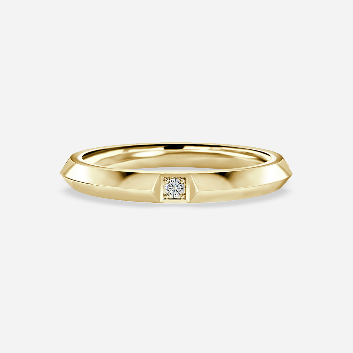 solitaire wedding ring yellow gold