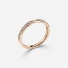 unique band rose gold wedding ring