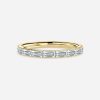 yellow gold baguette diamond ring