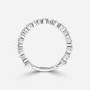 18k Half Eternity White Gold Wedding Ring