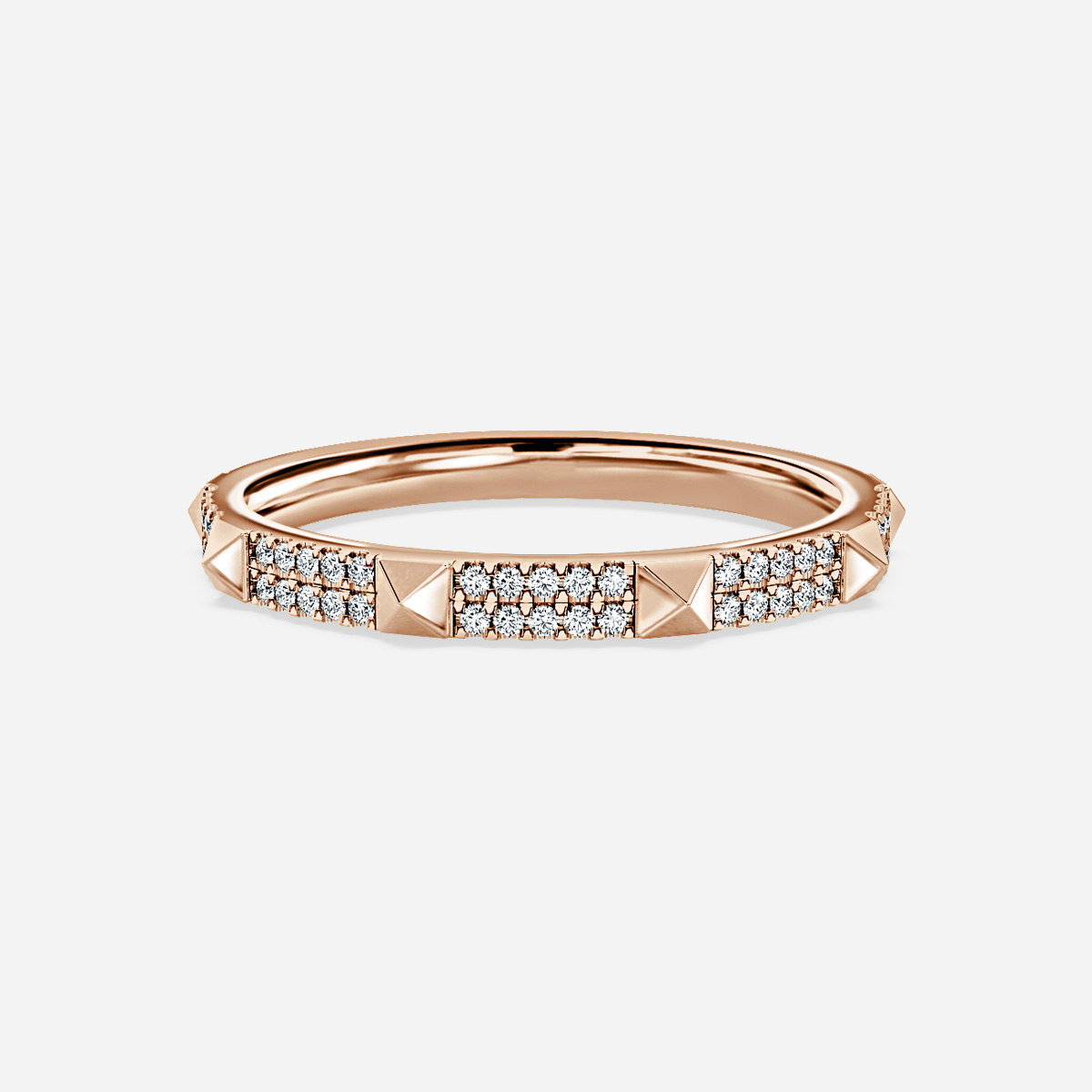 Diamond Eternity rose gold ring