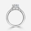 heart shape white gold engagement ring