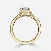 pear shape yellow gold engagement ring
