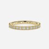 round diamond yellow gold wedding ring