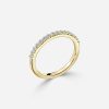 round shape yellow gold ring