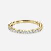 round stone yellow gold wedding ring