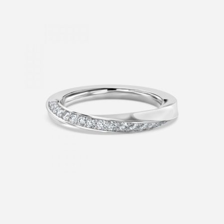 0.35ct Twisted Stackable Ring In Platinum (US Size: 6.5) 0.35ct Twisted Stackable Ring In Platinum (US Size: 6.5)