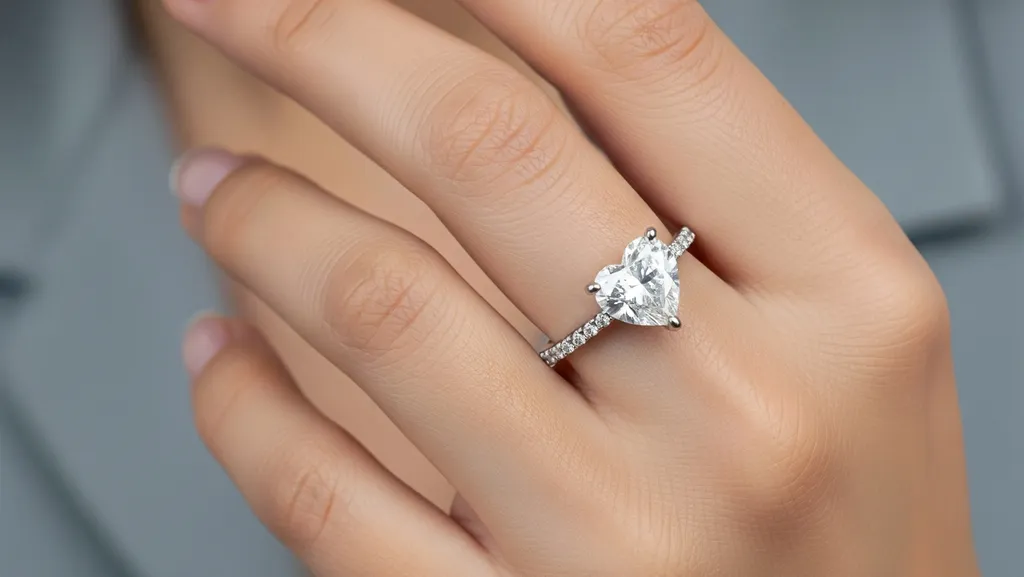 Heart Shaped Engagement Ring